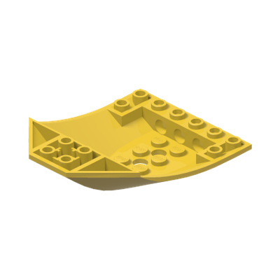 Cockpit 8 x 6 x 2 Curved · Réf. BrickLink 42021 · Couleur BrickLink : Yellow
