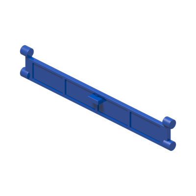Garage Roller Door Section without Handle · LEGO 4225477 (réf. BrickLink 4218) · Bright Blue (réf. BrickLink Blue)