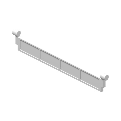 Garage Roller Door End Section with Handle · LEGO 4248236 (réf. BrickLink 4219) · Couleur BrickLink : White