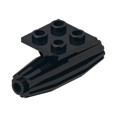 Engine, Strakes, 2 x 2 Thin Top Plate · LEGO 422926 (réf. BrickLink 4229) · Couleur BrickLink : Black