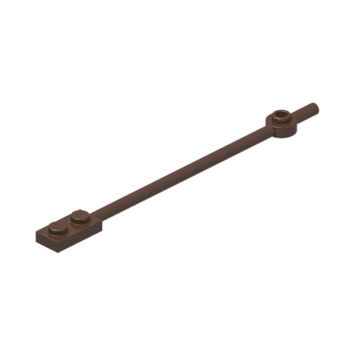 Bar  12L with 1 x 2 Plate End Solid Studs and 1 x 1 Round Plate End