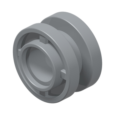 HUB Ø11,2 X 7,84 · Medium Stone Grey (réf. BrickLink Light Bluish Gray)