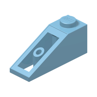 ROOF TILE 1X3/25° · Light Royal Blue (réf. BrickLink Bright Light Blue)