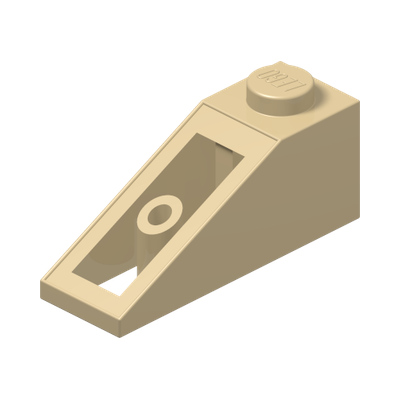 ROOF TILE 1X3/25° · Brick Yellow (réf. BrickLink Tan)