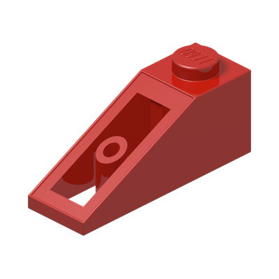 ROOF TILE 1X3/25° · Bright Red (réf. BrickLink Red)