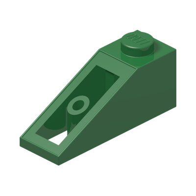 ROOF TILE 1X3/25° · Dark Green (réf. BrickLink Green)