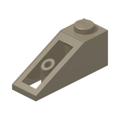 ROOF TILE 1X3/25° · Sand Yellow (réf. BrickLink Dark Tan)