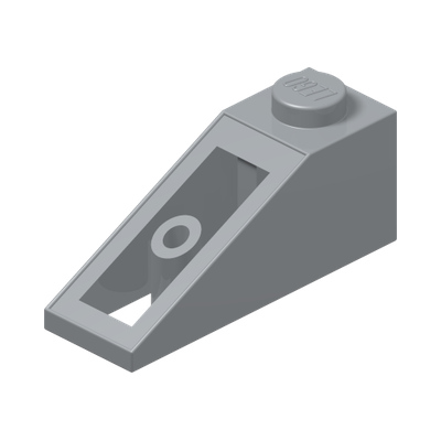 ROOF TILE 1X3/25° · Medium Stone Grey (réf. BrickLink Light Bluish Gray)
