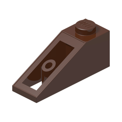 ROOF TILE 1X3/25° · Reddish Brown (réf. BrickLink Reddish Brown)