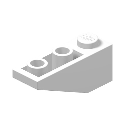ROOF TILE 1X3/25° INV. · LEGO 428701 (réf. BrickLink 4287) · White (réf. BrickLink White)