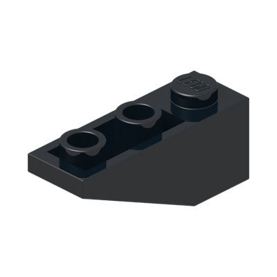 ROOF TILE 1X3/25° INV. · Black (réf. BrickLink Black)