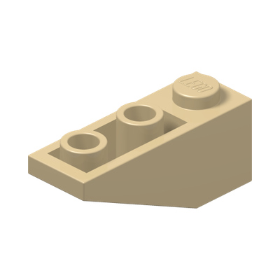 ROOF TILE 1X3/25° INV. · Brick Yellow (réf. BrickLink Tan)