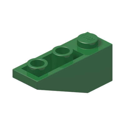 ROOF TILE 1X3/25° INV. · Dark Green (réf. BrickLink Green)