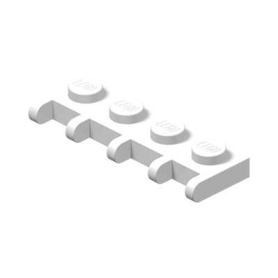 Hinge Plate 1 x 4 · LEGO 4190507 (réf. BrickLink 4315) · Couleur BrickLink : White