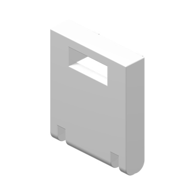 MAILBOX, FRONT 2X2 · LEGO 434601 (réf. BrickLink 4346) · White (réf. BrickLink White)