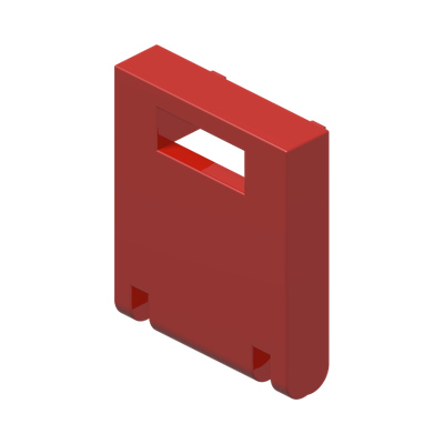 MAILBOX, FRONT 2X2 · Bright Red (réf. BrickLink Red)