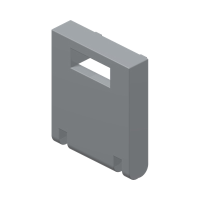 MAILBOX, FRONT 2X2 · Medium Stone Grey (réf. BrickLink Light Bluish Gray)