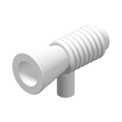 Minifigure, Utensil Loudhailer / Megaphone / SW Blaster · LEGO 434901 (réf. BrickLink 4349) · Couleur BrickLink : White