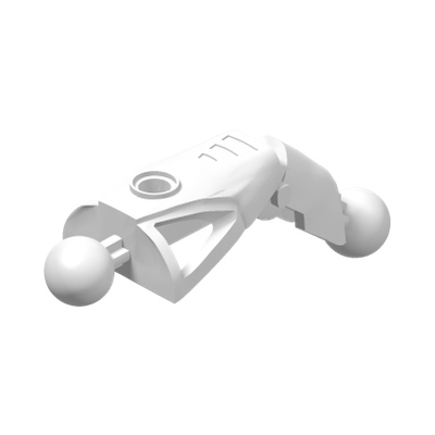 Bionicle Toa Nuva Leg Section · Réf. BrickLink 43557 · Couleur BrickLink : White