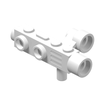 Minifigure, Utensil Camera with Side Sight (Space Gun) · LEGO 4190500 (réf. BrickLink 4360) · Couleur BrickLink : White