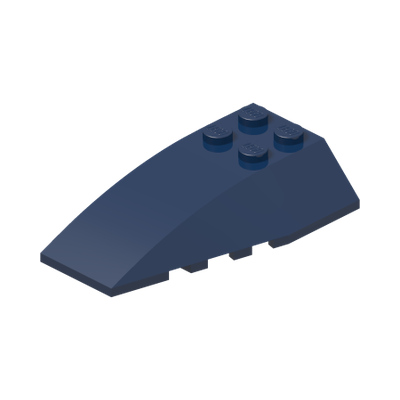 Wedge 6 x 4 Triple Curved · Couleur BrickLink : Dark Blue