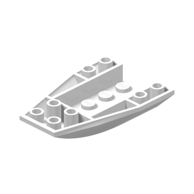 Wedge 6 x 4 Triple Inverted Curved · LEGO 4261693 (réf. BrickLink 43713) · Couleur BrickLink : White