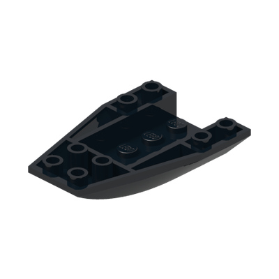 BRICK 4 X 6 W/BOW, INVERTED · Black (réf. BrickLink Black)