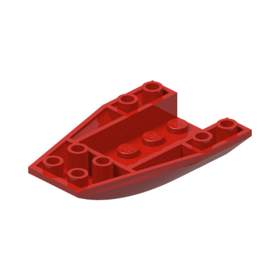 BRICK 4 X 6 W/BOW, INVERTED · Bright Red (réf. BrickLink Red)