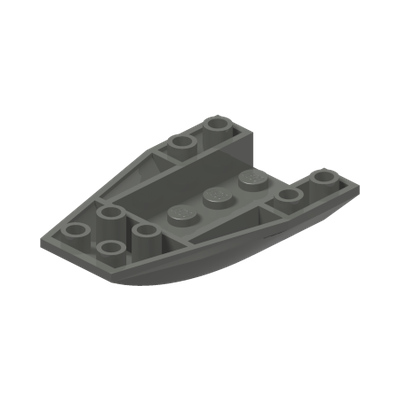 BRICK 4 X 6 W/BOW, INVERTED · Dark Stone Grey (réf. BrickLink Dark Bluish Gray)