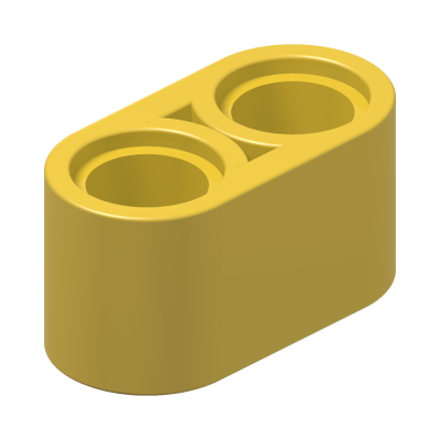 TECHNIC 2M BEAM · LEGO 4187122 (réf. BrickLink 43857) · Bright Yellow (réf. BrickLink Yellow)