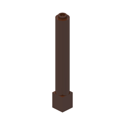 COLUMN 1X1X6 · Reddish Brown (réf. BrickLink Reddish Brown)