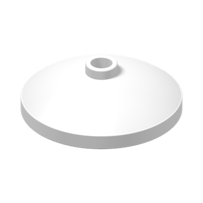 PARABOLIC REFLECTOR Ø24X6,4 · LEGO 4179580 (réf. BrickLink 43898) · White (réf. BrickLink White)