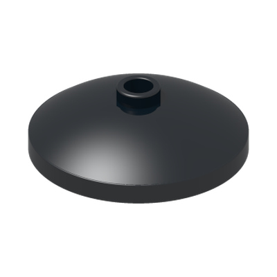 PARABOLIC REFLECTOR Ø24X6,4 · Black (réf. BrickLink Black)