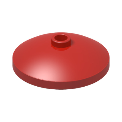 PARABOLIC REFLECTOR Ø24X6,4 · Bright Red (réf. BrickLink Red)