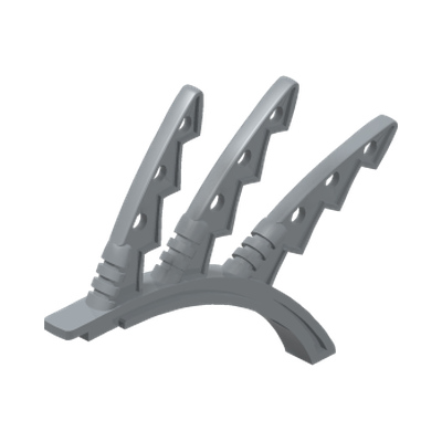 Bionicle Rahkshi Back Blade, 3 Jagged Bladed Fins (Kurahk)