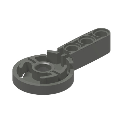 FLEX JOINT 6M, Ø24, MALE · LEGO 4182751 (réf. BrickLink 44224) · Dark Stone Grey (réf. BrickLink Dark Bluish Gray)