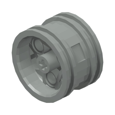 Wheel 30.4mm D. x 20mm with 3 Pin Holes · Réf. BrickLink 44292 · Couleur BrickLink : Light Gray