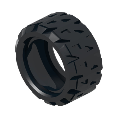 Tire 43.2 x 22 H · LEGO 4184285 (réf. BrickLink 44308) · Couleur BrickLink : Black