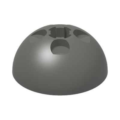 BALL 3M, 1/2 · LEGO 6408296 (réf. BrickLink 44359) · Dark Stone Grey (réf. BrickLink Dark Bluish Gray)
