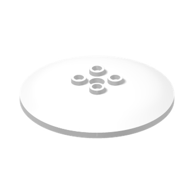 PARABOLA 6X6 · LEGO 4514791 (réf. BrickLink 44375a) · White (réf. BrickLink White)