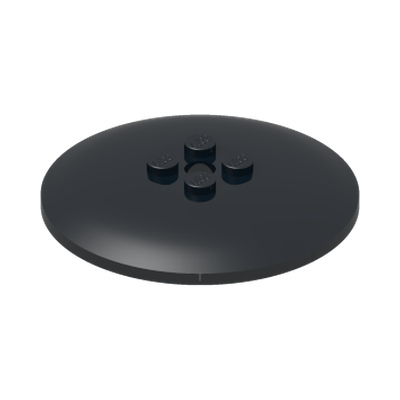PARABOLA 6X6 · Black (réf. BrickLink Black)