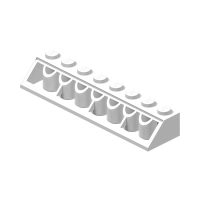 Slope 45 2 x 8 · LEGO 4163984 (réf. BrickLink 4445) · Couleur BrickLink : White