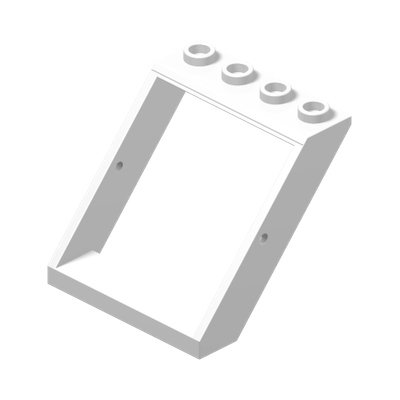 Window 4 x 4 x 3 Roof · LEGO 4522041 (réf. BrickLink 4447) · Couleur BrickLink : White