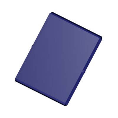 Glass for Window 4 x 4 x 3 Roof · Réf. BrickLink 4448 · Tr. Blue (réf. BrickLink Trans-Dark Blue)