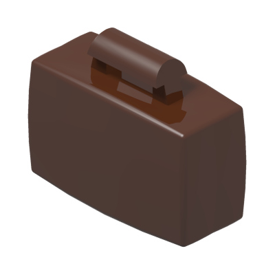 MINI SUITCASE · Reddish Brown (réf. BrickLink Reddish Brown)