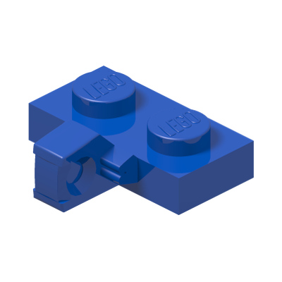 PLATE 1X2 W. STUB/VERTICAL · Bright Blue (réf. BrickLink Blue)