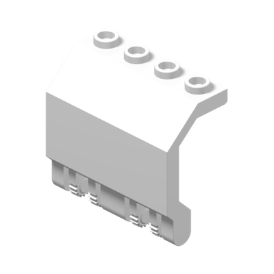 Panel 2 x 4 x 3 1/3 with Double Locking 2 Fingers Hinge · LEGO 4610912 (réf. BrickLink 44572) · Couleur BrickLink : White