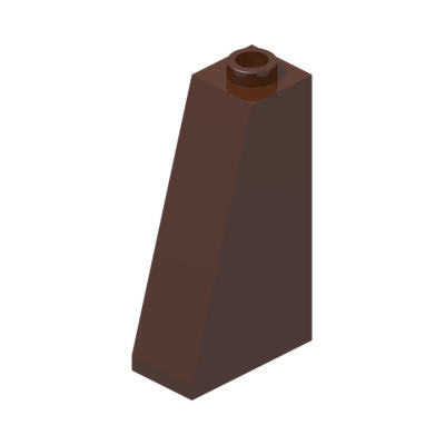 ROOF TILE 1X2X3/73° · Reddish Brown (réf. BrickLink Reddish Brown)