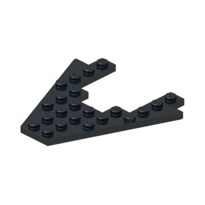 Wedge, Plate 8 x 8 with 4 x 4 Cutout · Réf. BrickLink 4475 · Couleur BrickLink : Black