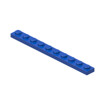 PLATE 1X10 · Bright Blue (réf. BrickLink Blue)